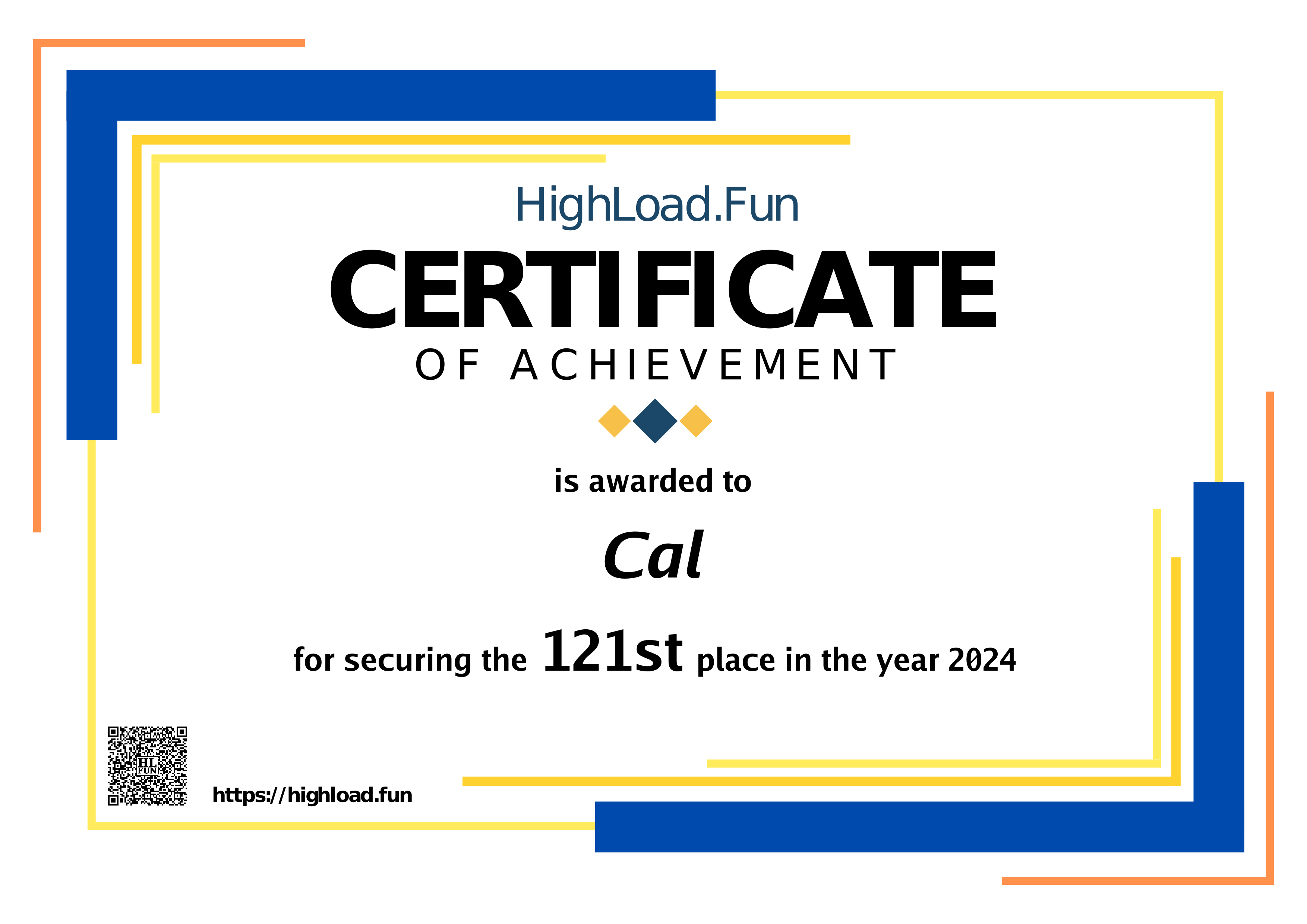Certificate 2024