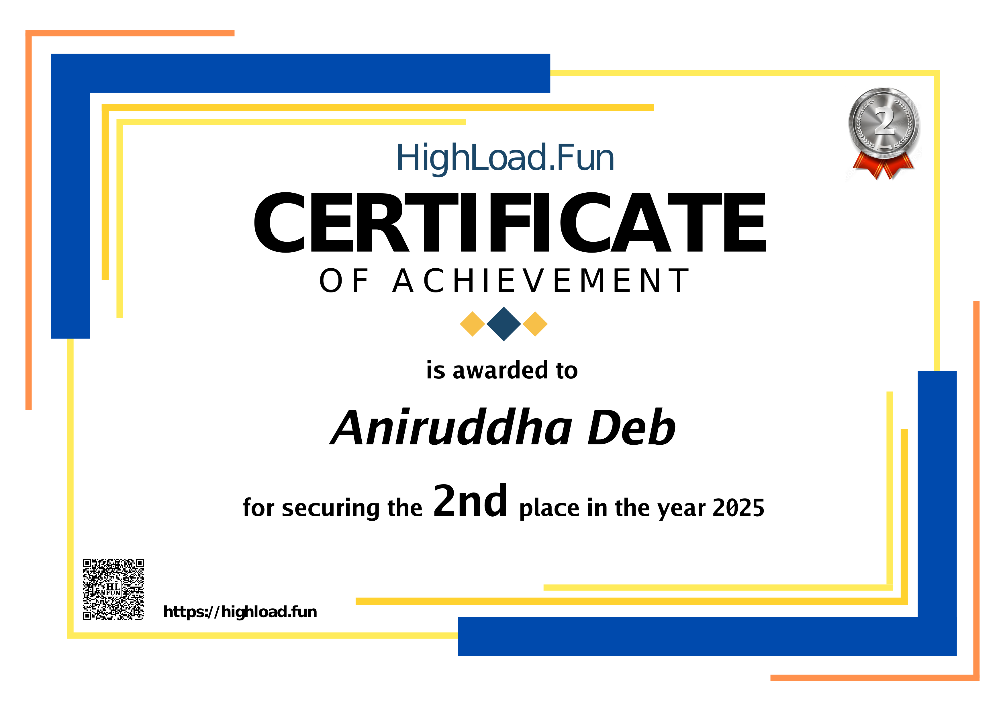 Certificate 2025